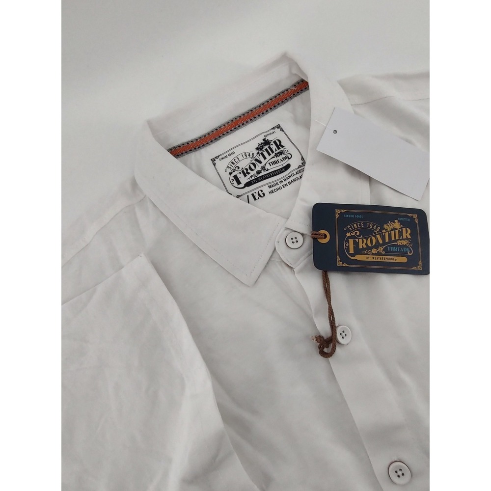 Frontier Threads Men's Sueded Jersey Coatfront Buttondown Shirt Size XL